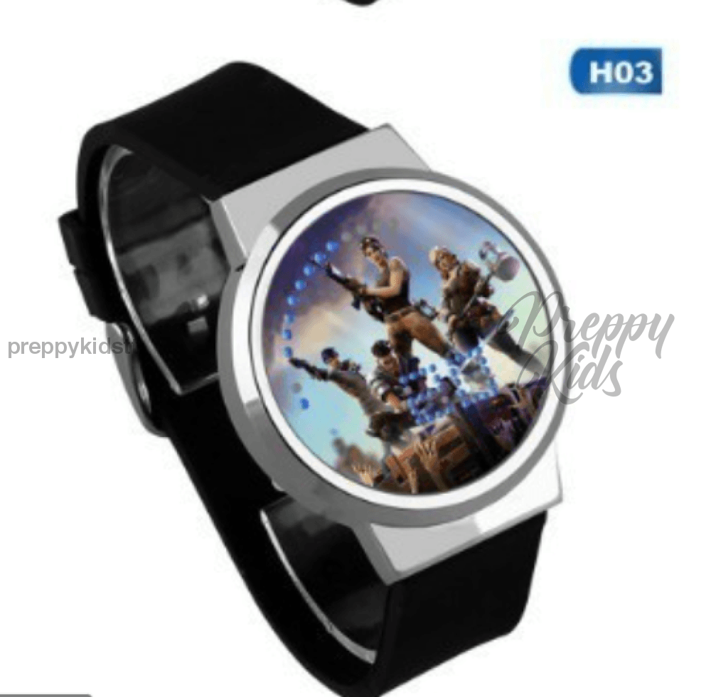 Waterproof Fortnite Touch Screen Wrist Watch With Luminous Feature Season 1 Led