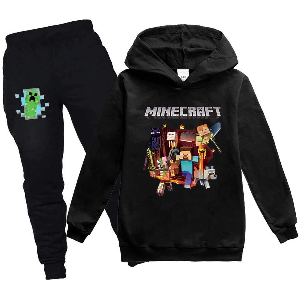 Minecraft Steve Black Track Suit Story Mode