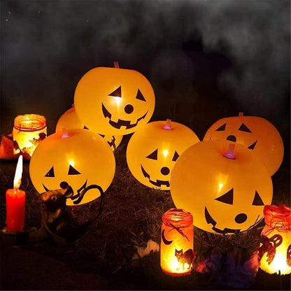 Halloween Pumpkin 5pc Led 3D Balloon Lamp Set