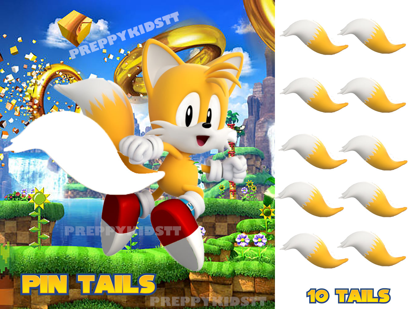 Sonic Pin the Tail on TALES game