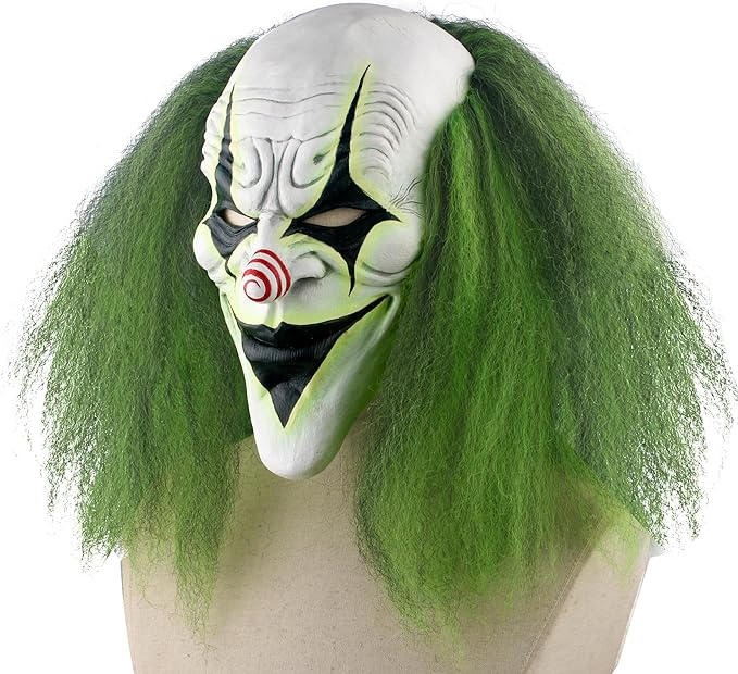 Scary Clown With Big Forehead Mask