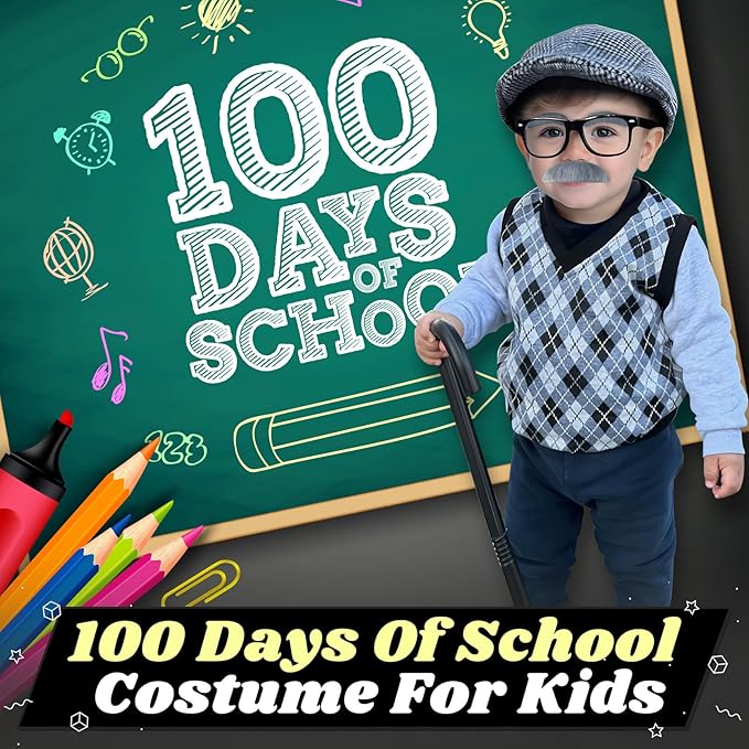 Grandpa Boy 100th day of school costume