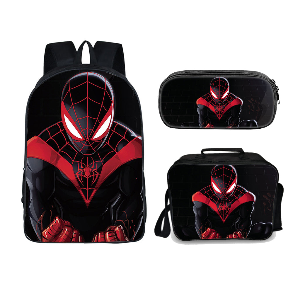 Spiderman Miles Ultimate Edition set (3PC) (2 compartment) No. 3 backpack bookbag bag