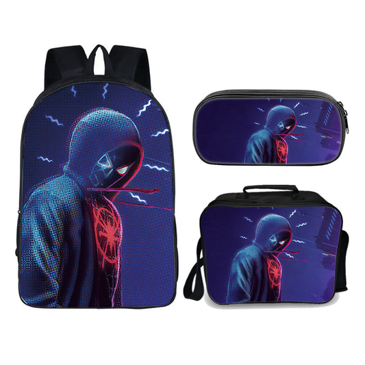 Spiderman Hooded Miles Ultimate Edition set (3PC) (2 compartment) No. 3