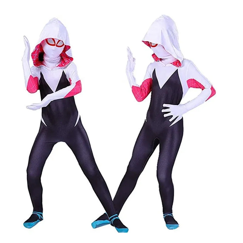 Spiderman Gwen Bodysuits Cosplay