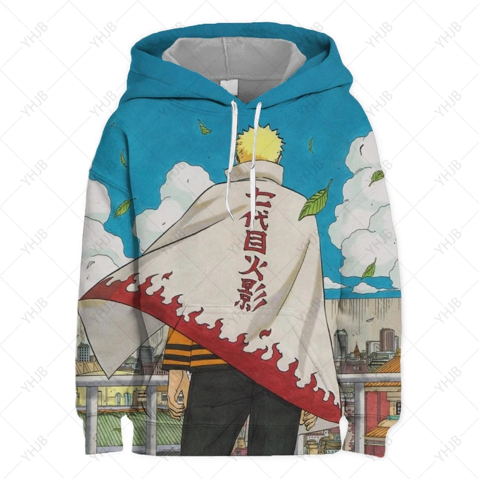 Naruto Akatsuki Anime 3D Sweater (Zipper)