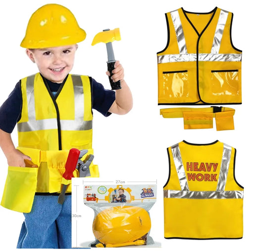 Construction Worker Career day outfit cosplay costume hat
