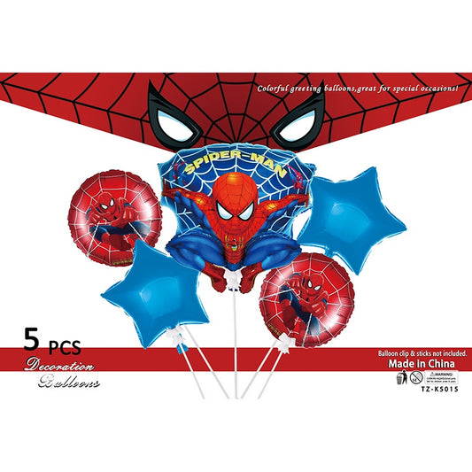 Spiderman 5PC Foil Balloon Set 2