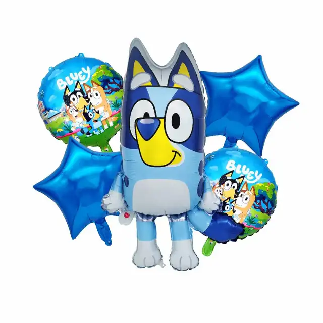 Bluey 5pc Foil Balloon set