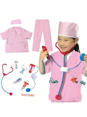 Nurse pink Career Day outfit (Ages 3 to 7 years old) costume