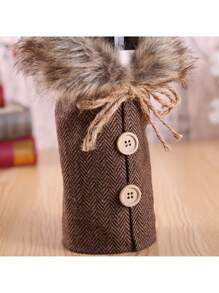 Sweater Coat Wine Bottle Holder