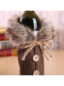 Sweater Coat Wine Bottle Holder