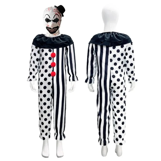 Art Clown Kids Costume with hat and mask joker - Preppy Kids (Grand Bazaar)