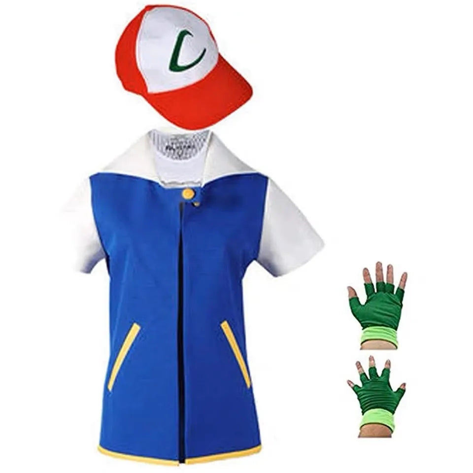 Pokemon Anime Ash Ketchum Cosplay