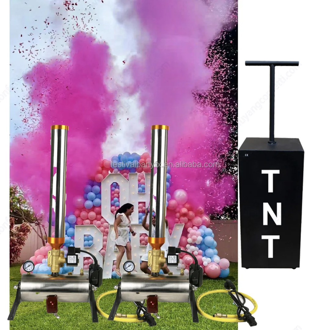 RENTAL TNT Electric Remote Control Colorful Confetti Cannon Machine
