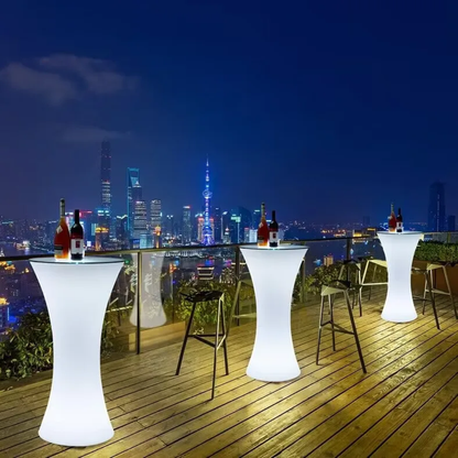 Atmospheric Luminous Round Small Waist Bar Table Outdoor Waterproof
