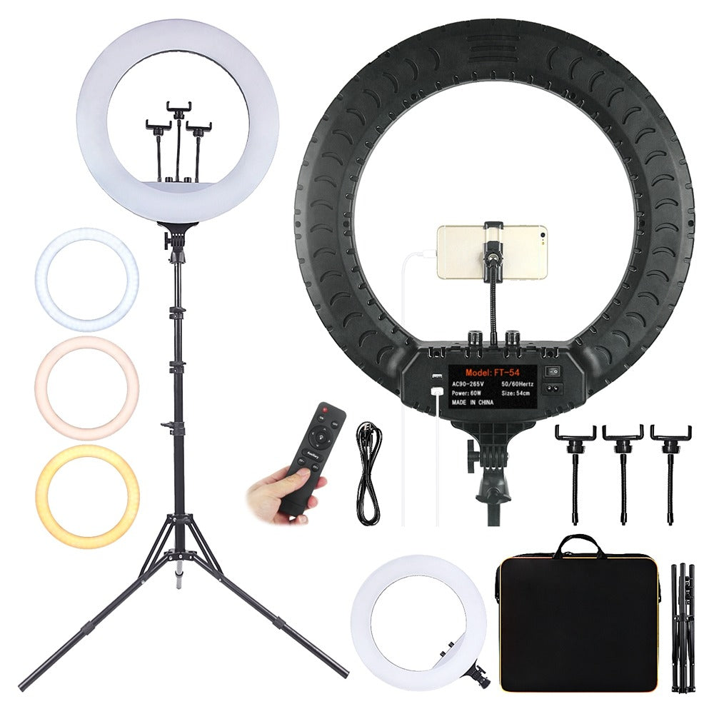 18 Inch Professional Photo Studio Portable Photography Ring Light LED Video Light with Tripod Stand for Makeup Youtube