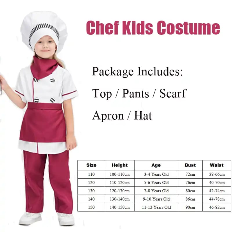 Kids chef costume career day