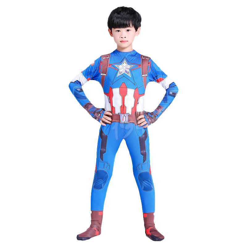Captain America Costume (Light UP mask and sound