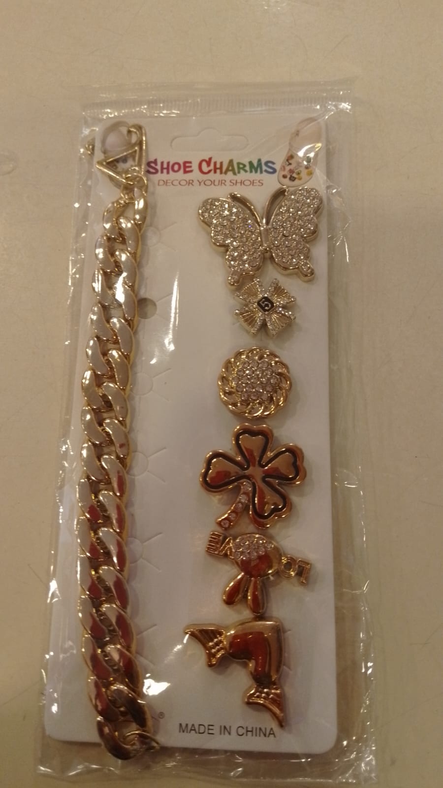 Gold Stylish Decorative Croc Charm Set (7PCS)