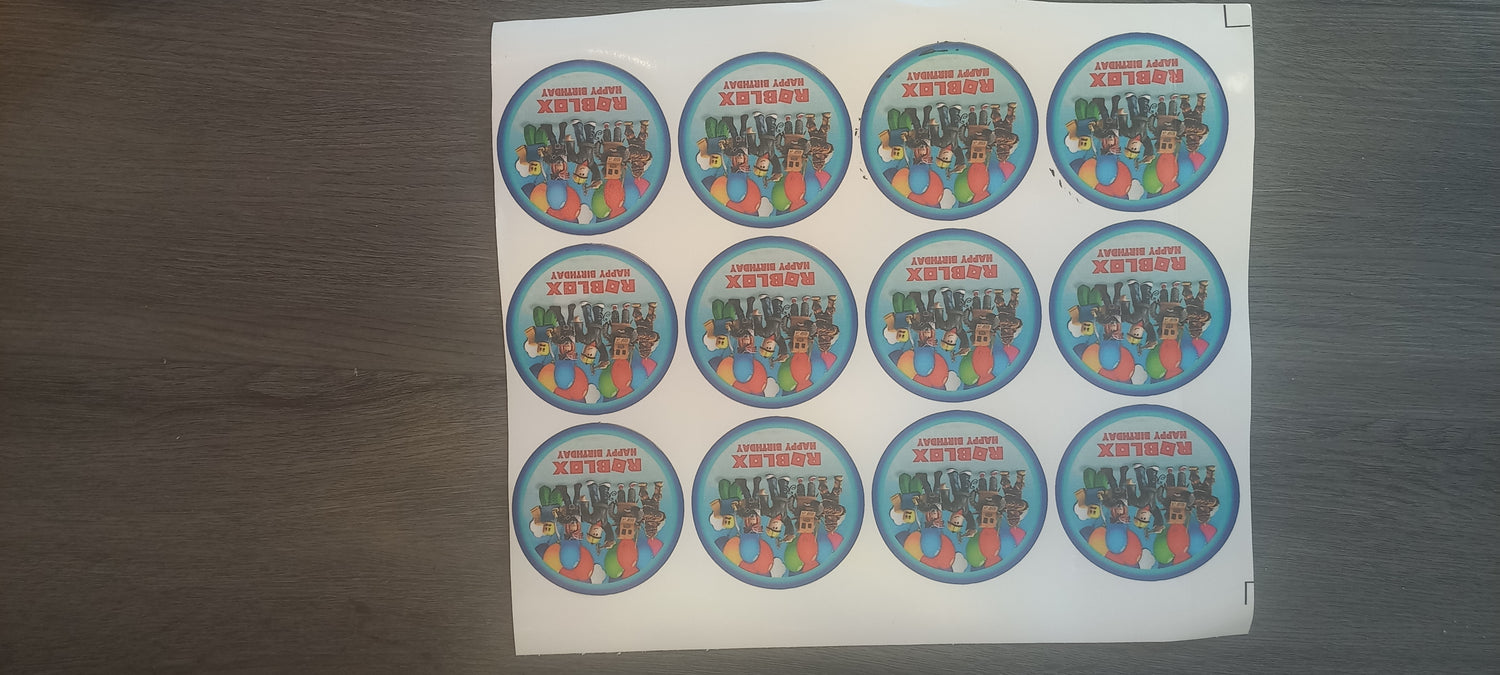 Roblox 12pcs Stickers Blue