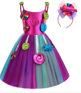 Candyland Dress Purple&amp;Blue - Preppy Kids (Grand Bazaar)
