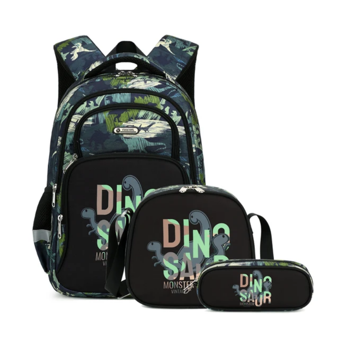 Dinosaurs 3PC Backpack Set - Preppy Kids (Grand Bazaar)