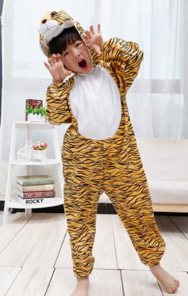 Tiger Kids Animal Zoo Costume Cosplay Outfit