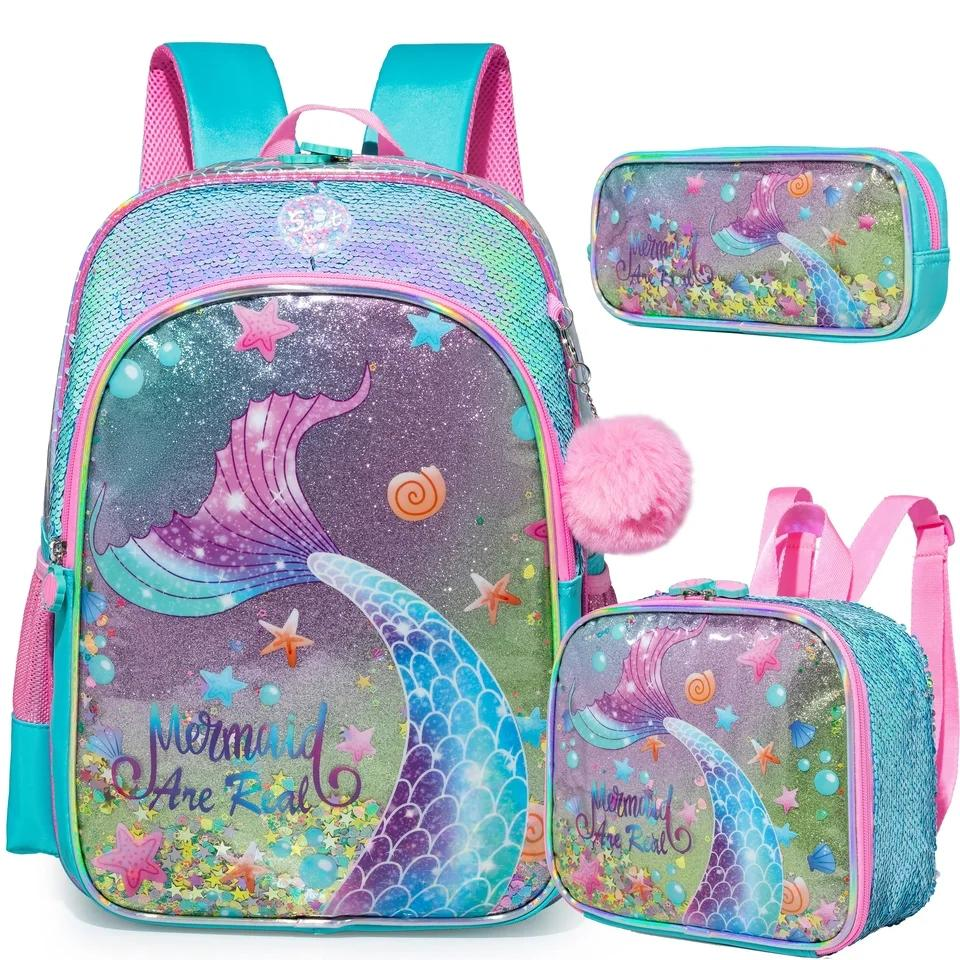 Mermaid Scales 3PC Backpack Set - Preppy Kids (Grand Bazaar)