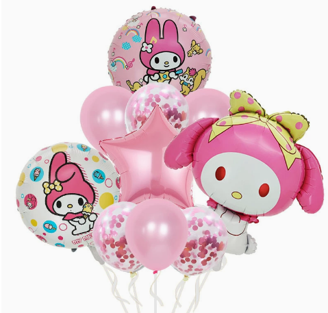 My Melody Sanrio 10PC Balloons Set - Preppy Kids (Grand Bazaar)