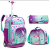 Mermaid Purple Fusion Ver 2 Trolley Bag 3PC Set - Preppy Kids (Grand Bazaar)