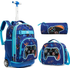 Gamer Theme Trolley Backpack 3PC Set - Preppy Kids (Grand Bazaar)