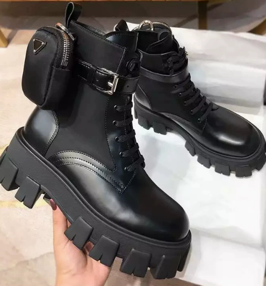 Black Chunky Combat Boot - Preppy Kids (Grand Bazaar)