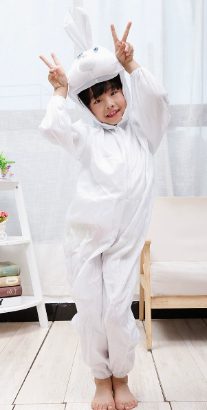 White Rabbit Kids Animal Zoo Costume Cosplay Outfit - Preppy Kids (Grand Bazaar)