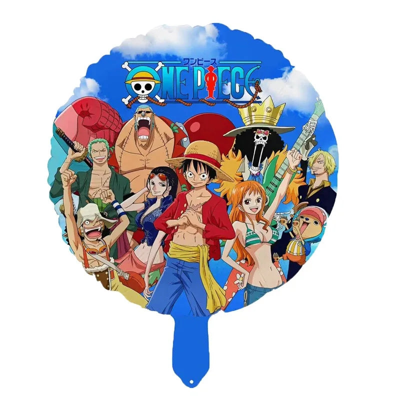 One Piece Luffy Round Foil Balloons