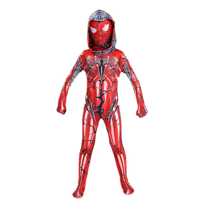 Spider Venom  Red Bodysuit Cosplay
