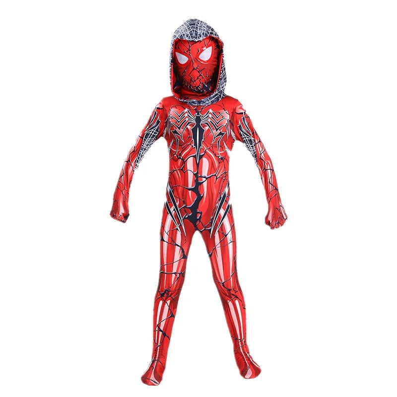 Spider Venom  Red Bodysuit Cosplay Suit costume