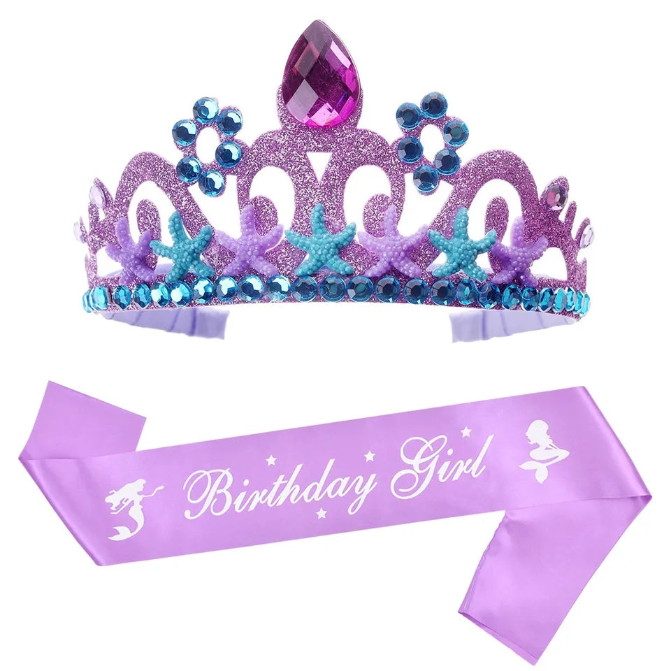 Mermaid Sash and Tiara