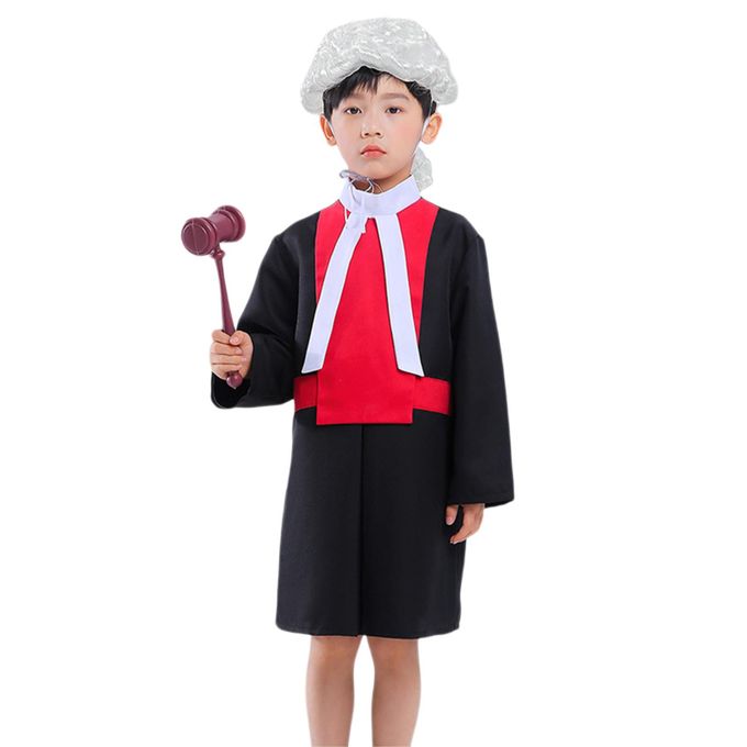 Judge Kids Costume Role Play Set Dress Up Clothes For 3-8 Years Judge Suit lawyer