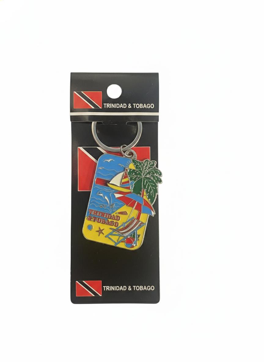 I Love Trinidad &amp; Tobago Island Keychain