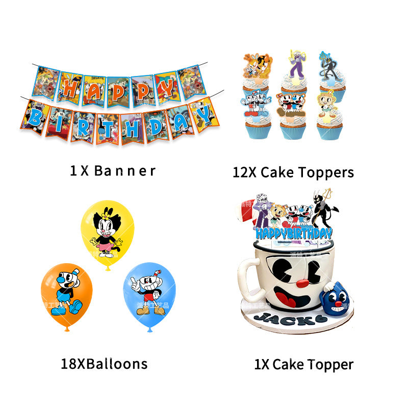 Cuphead Party Decorations