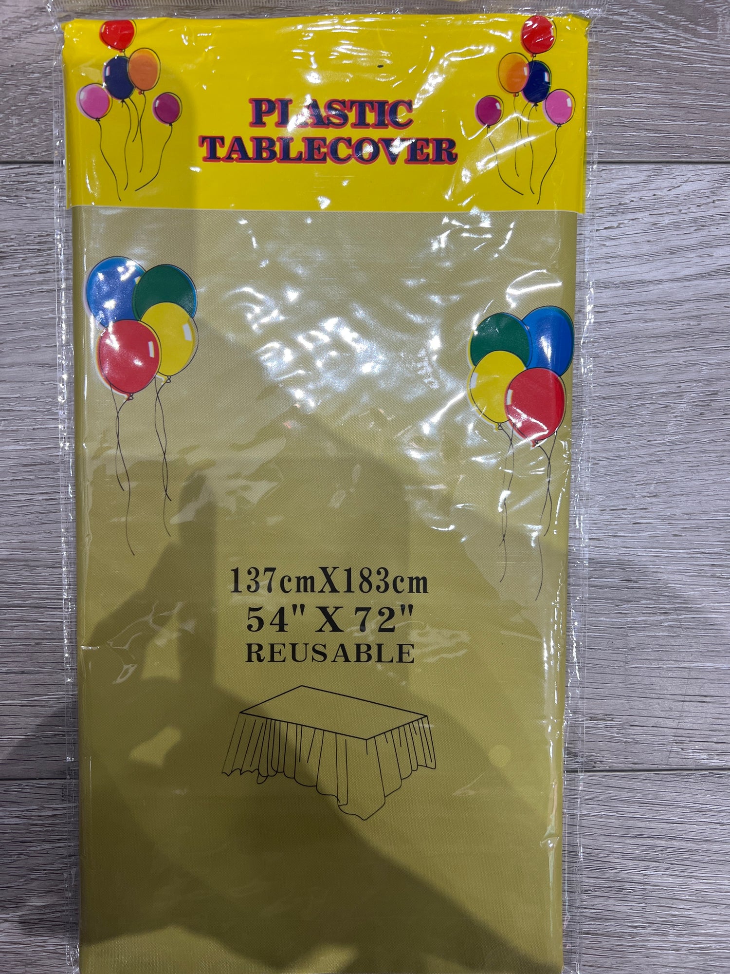 Plain disposable tablecloth