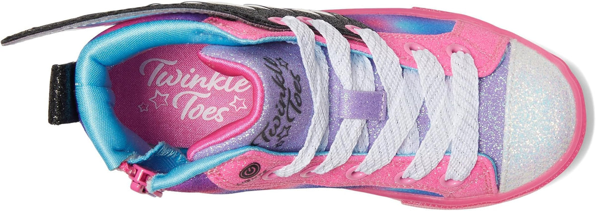 Skechers Twinkle Toes Sparks Ice-Flutter Glitz Light up Sneakers