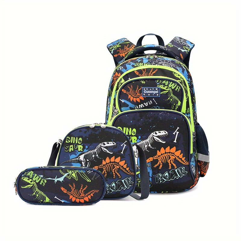 Dinosaur Mania 3pc Bookbag set Cusangel brand