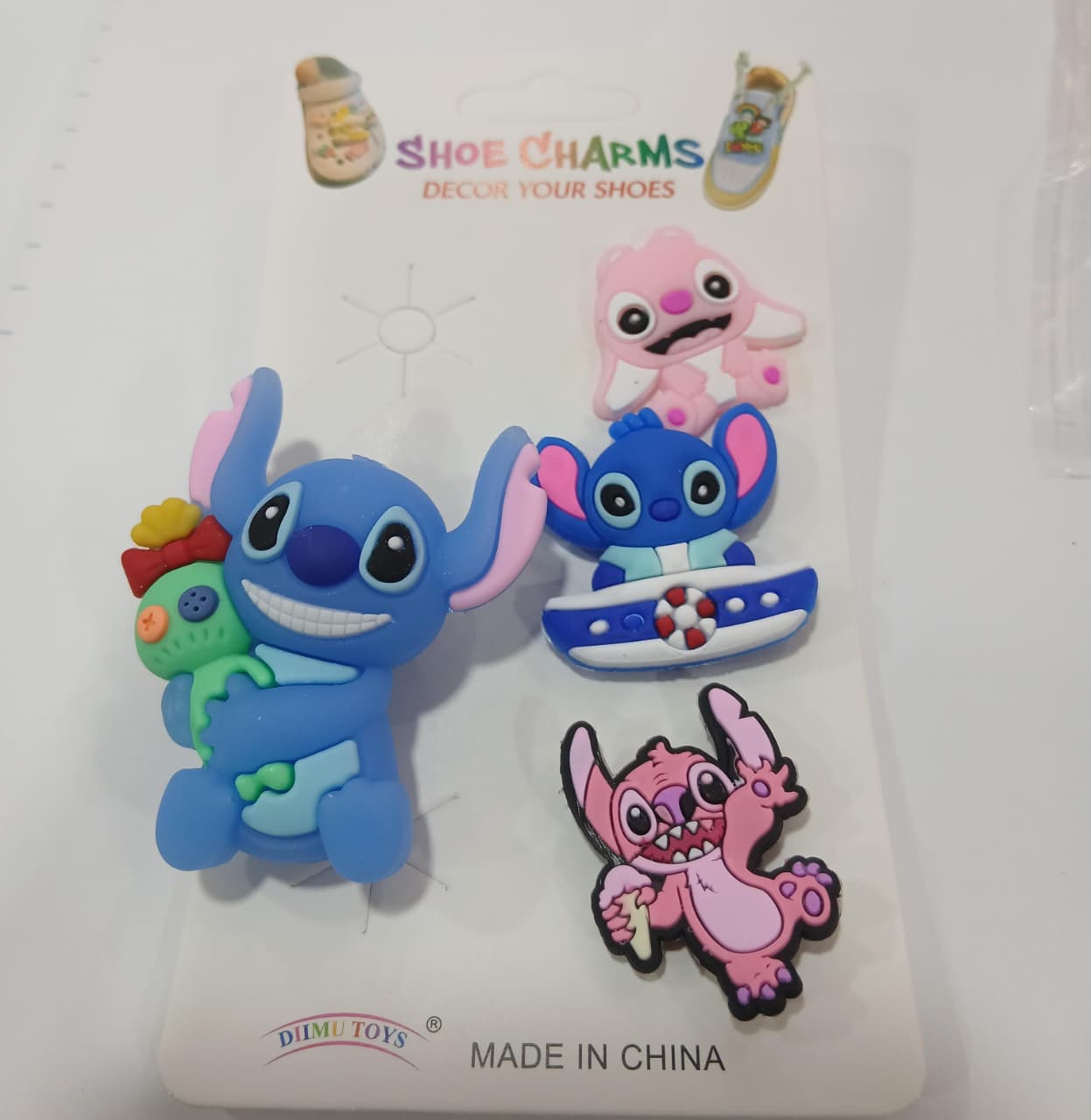Stitch Croc Charms Set (4pcs)