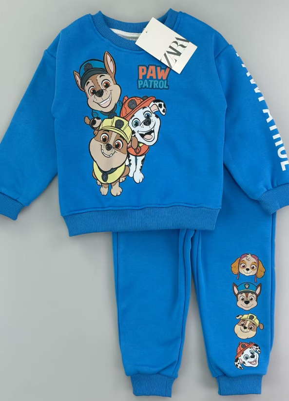 Bright Blue Zara Paw Patrol Sweatshirt And Sweatpants