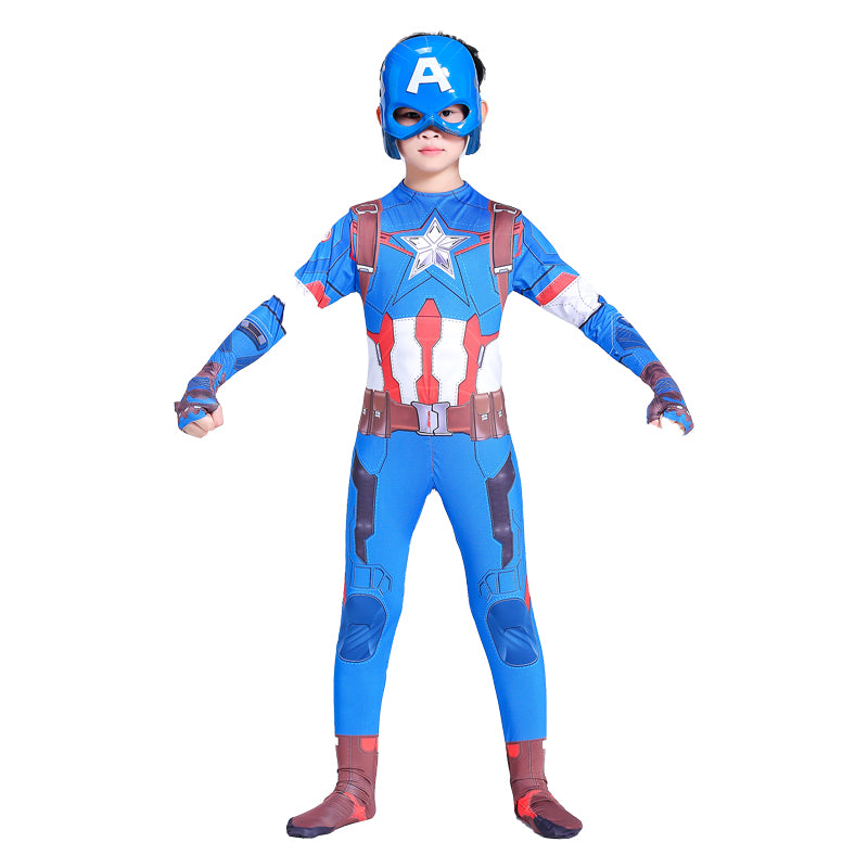Captain America Costume (Light UP mask and sound