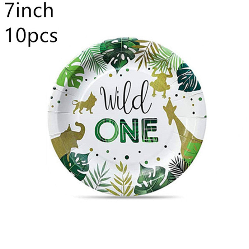Wild One Birthday Party Ultimate package Safari Jungle - Preppy Kids (Grand Bazaar)