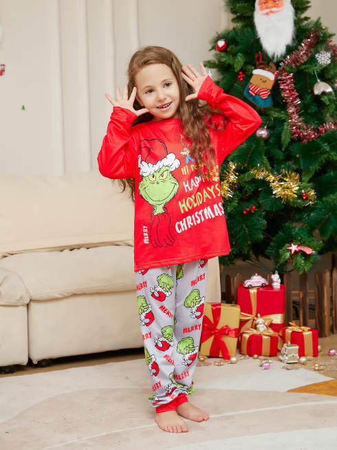 Grinch Christmas Family Pajamas Kids and Adults Pyjamas