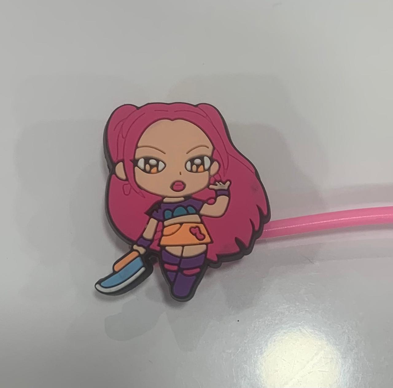 Kpop Demon Hunters Straw Covers/Caps for Tumbler